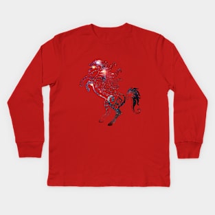 Space horse decoration Kids Long Sleeve T-Shirt